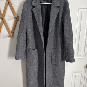 Forever 21 Charcoal Trench Coat